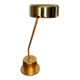Vintage brass desk lamp with switch on base