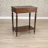 Early 20th Century French Mahogany & Walnut Marquetry Side Table, 1910th