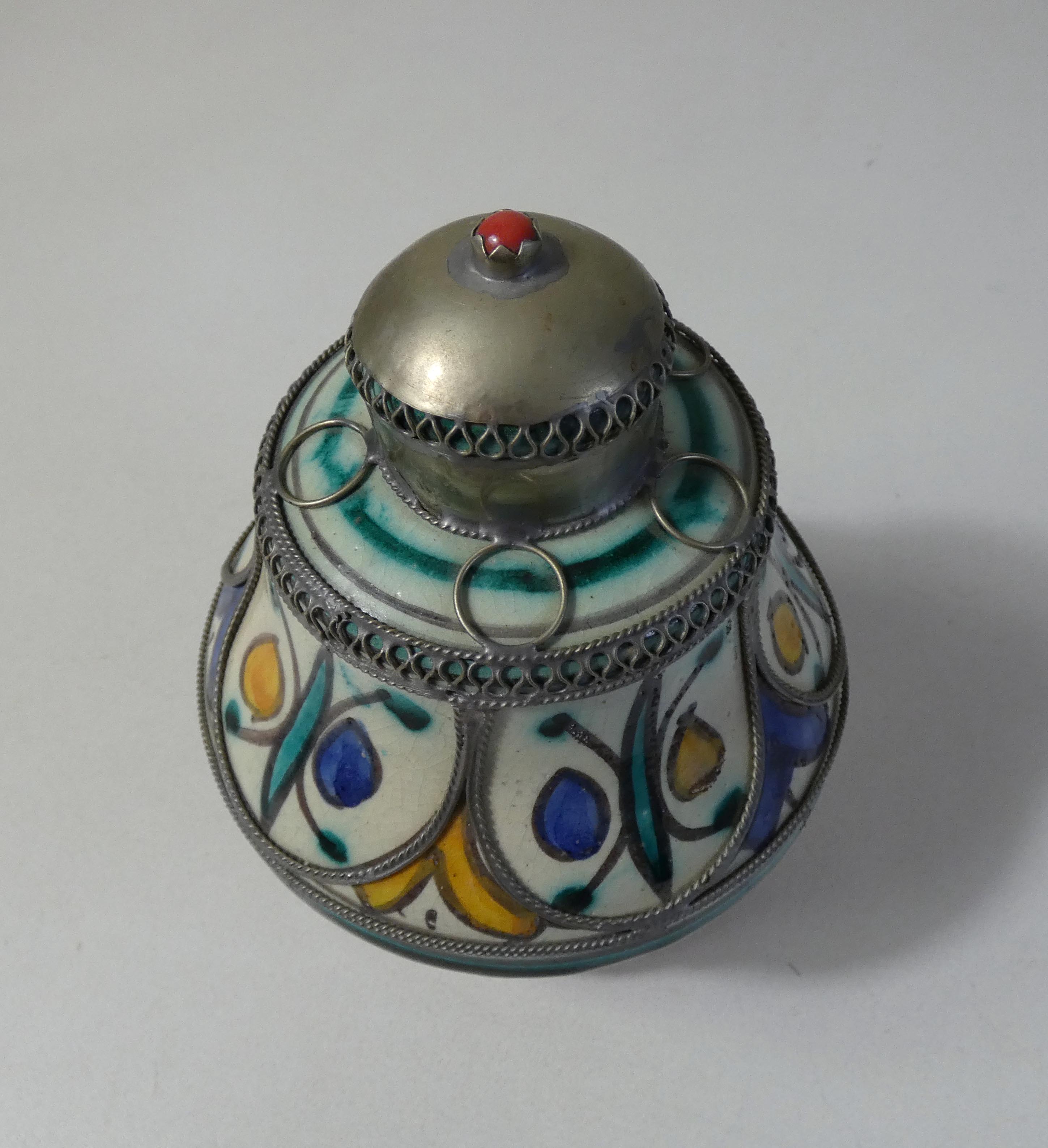 Ancient ethnic berber ceramics morocco filigree
