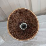 Openwork suspension in wood