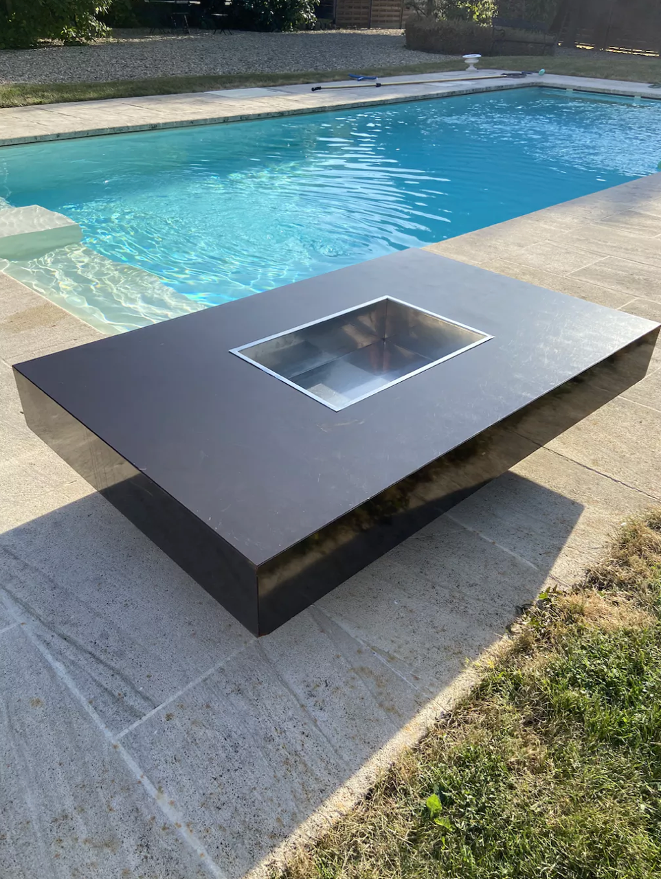 Coffee table bar by Willy Rizzo