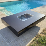 Coffee table bar by Willy Rizzo