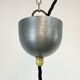 Industrial black enamel pendant lamp, 1950s