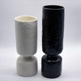 Paire de vases en céramique des années 1970 Pompeo Pianezzola