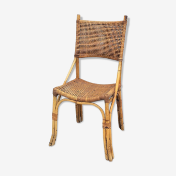 Retro vintage  rattan chair 70