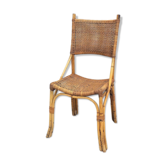 Retro vintage  rattan chair 70