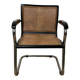 Marcel Breuer style  armchair molded cane seat