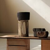 Large sculptural glazed ceramic planter, circa 1970