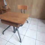 Bureau  d'écolier vintage une place