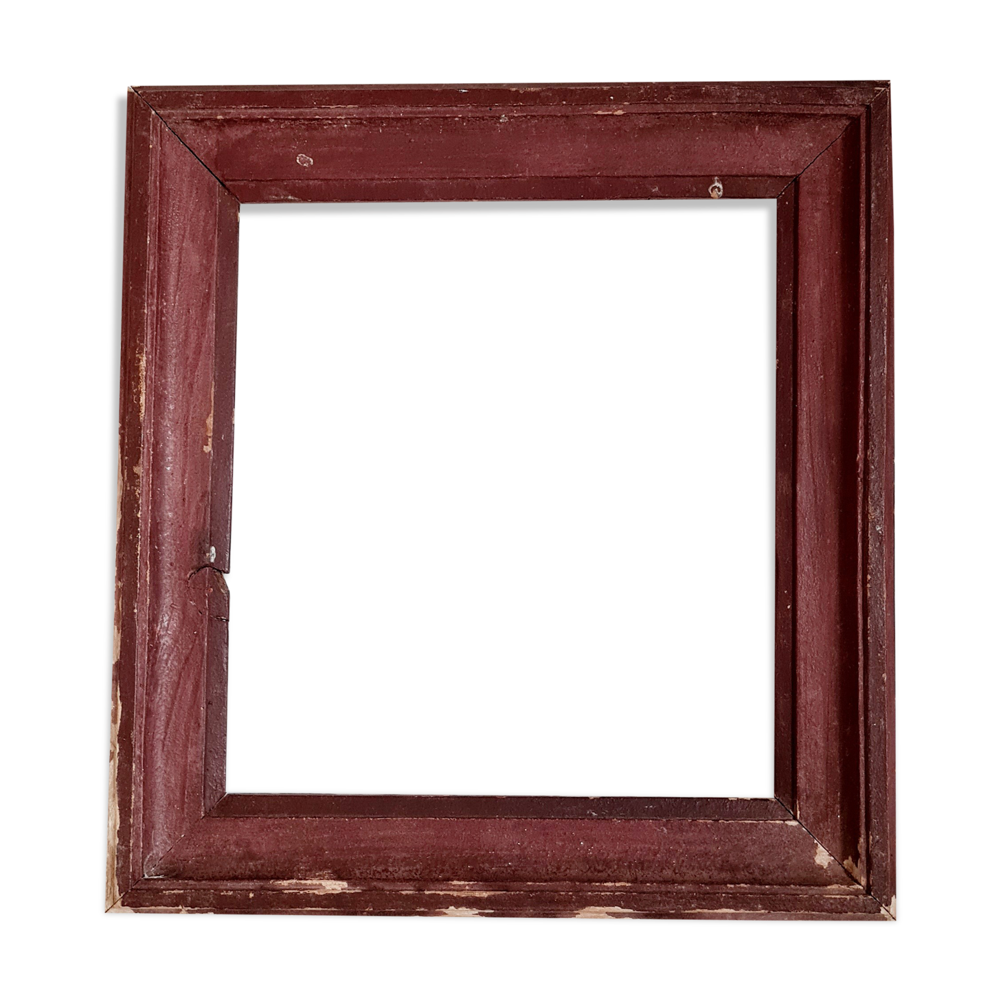 Old frame wood dark burgundy color