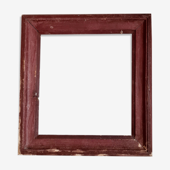 Old frame wood dark burgundy color