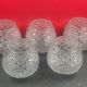 Lot de 5 verre taillé suspensions vers 1960/70