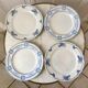 Lot of 4 mismatched flat plates terre de fer "alton" late nineteenth