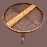 Drum table, 19th century mahogany pedestal table