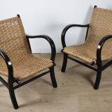 Pair of vintage armchairs by Erich Dieckmann, 1940