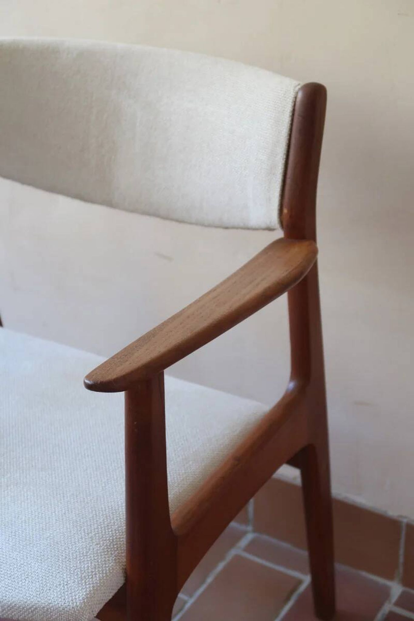 Fauteuil scandinave vintage en teck, années 60