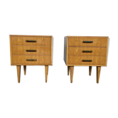 Paire de table de nuit 1950