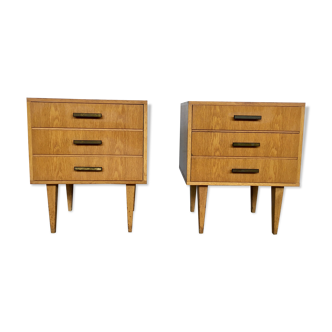 Paire de table de nuit 1950