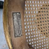 Pair of chairs Louis XVI gilded wood Masion Gouffé