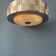 Suspension UFO mid-century en verre cristal
