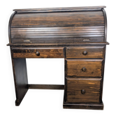 Vintage wooden cylinder desk