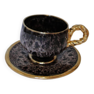 Vallauris marius giurge ceramic coffee cup and saucer