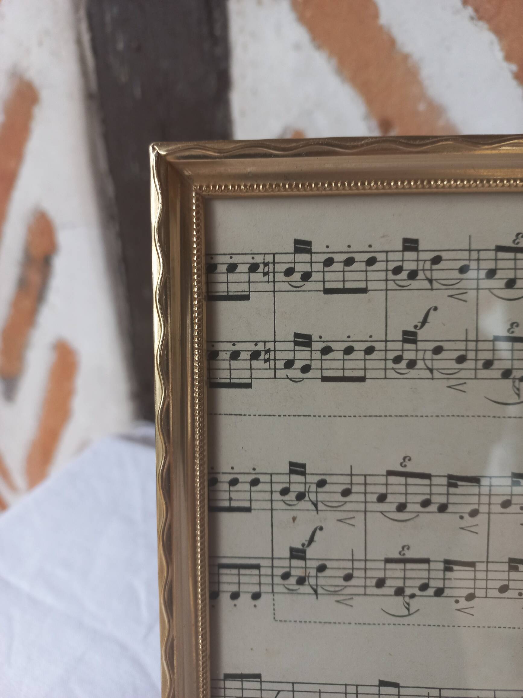 Gold metal photo frame