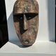 Large Timor mask in patinated wood H:50cm (1)