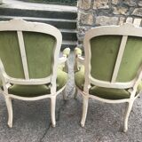 Pair of armchairs Louis XV style