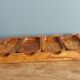 Olive wood aperitif platter and ramekins