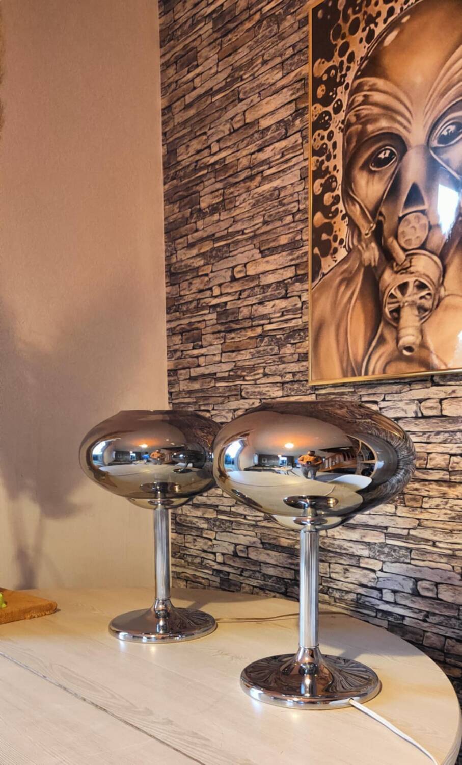 Pair of vintage lamps 1970 Italy