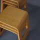 Tabourets Benjamin vintage IKEA en contreplaqué par Lisa Norinder, 1999. Lot de 6