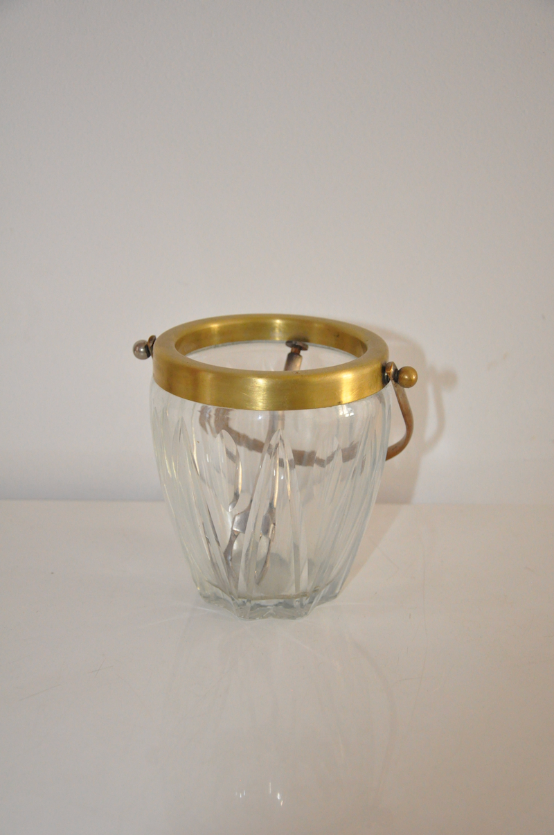 Glass ice bucket