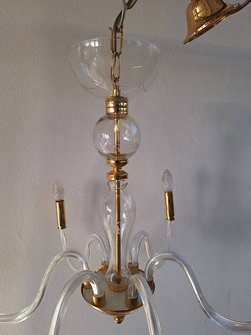 Murano chandelier 6 arms de mayo