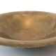 Old golden brass fruit bowl