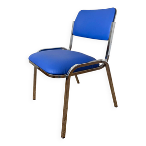 Chaise simili cuir vintage