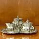 WMF tea set, silver-plated metal, 4 pieces