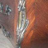 Louis XV style chest of drawers with floral marquetry