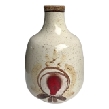Vintage stoneware vase signed 60s-70s