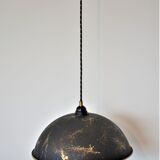 Black and gold glass suspension – galaxy patterns -