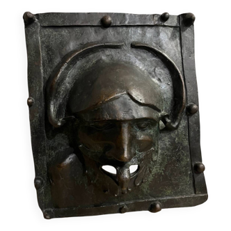 19th century bronze relief
