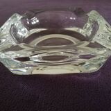 Square solid glass ashtray