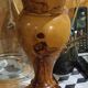 Turned olive wood vase