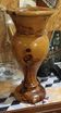 Turned olive wood vase