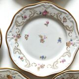 VEB R Reichenbach 10 plates in floral porcelain