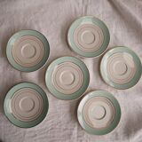 Set of 6 coffee cups with Lunéville saucers, Regency model