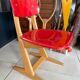 Chaise enfant Casala vintage rouge