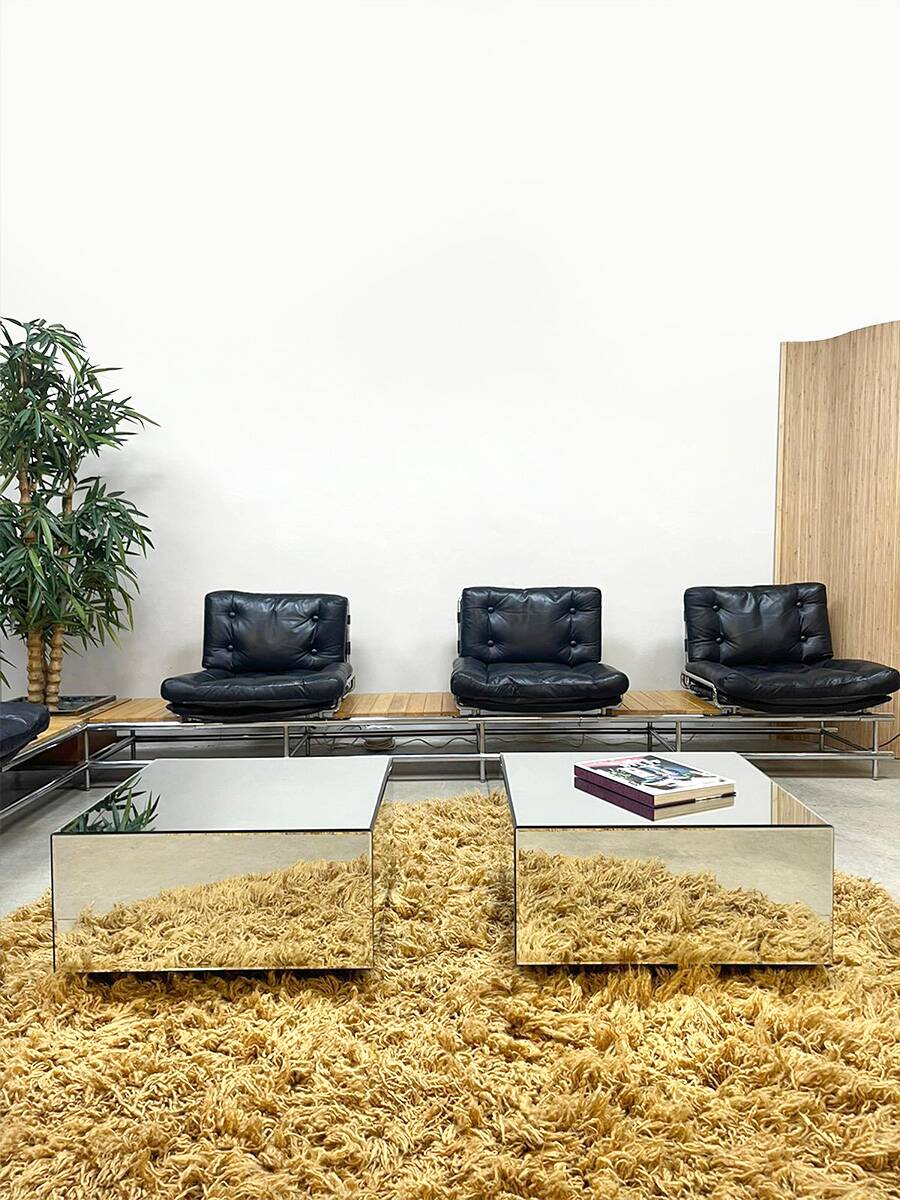 Vintage XXL modular sofa lounge set