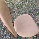 4 vintage faux leather chairs