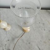 2 marble lamps